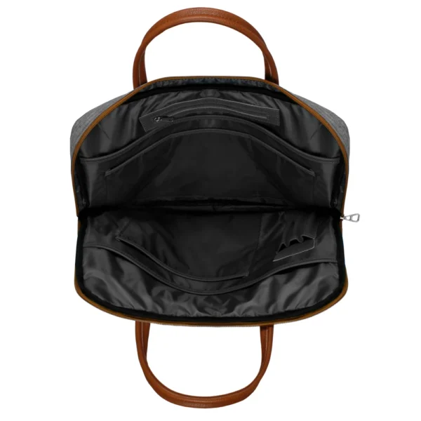 Maletin Porta Notebook 15.6 Organizador Impermeable Negro Exclusivo - Image 8