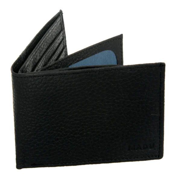 Billetera Hombre De Cuero Legitimo Premium Madu Regalo Negro - Image 2