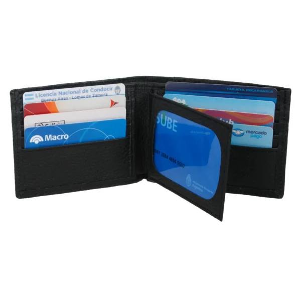 Billetera Hombre De Cuero Legitimo Premium Madu Regalo Negro - Image 3