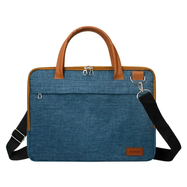 Maletin Porta Notebook 15.6 Organizador Impermeable Azul Exclusivo - Image 5