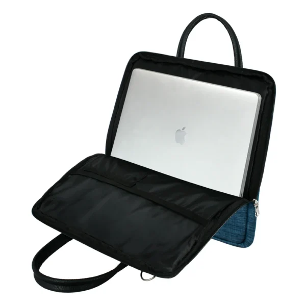 Maletin Porta Notebook 15.6 Organizador Impermeable Azul Exclusivo - Image 3