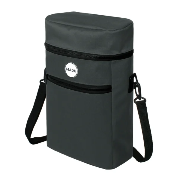 Mochila Bolso Matero 2 En 1 Porta Termo 1.4l Tiana Gris Exclusivo - Image 4