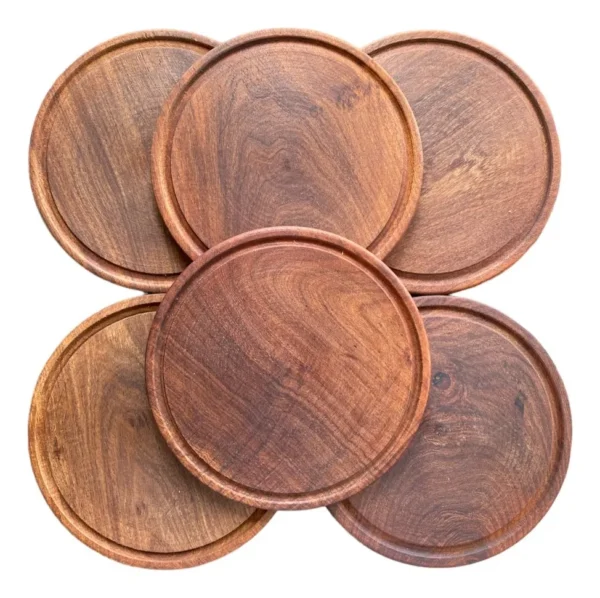 Plato Algarrobo 28cm Pack de 25 Unid