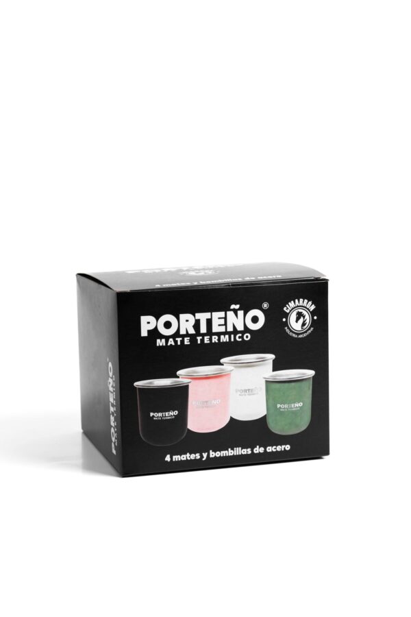 Mate Acero Porteño Surtidos Pack x4 - Image 4