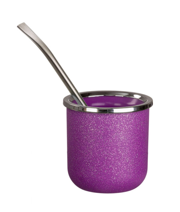Mate Baires Glitter Violeta Pack 10 Unid