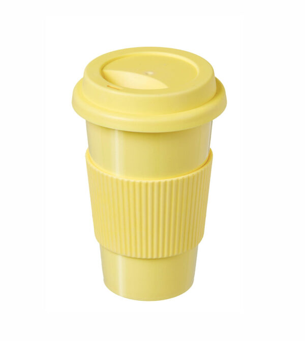 Mugg Cafe Con Agarradera Amarillo Pack x 10 Unid