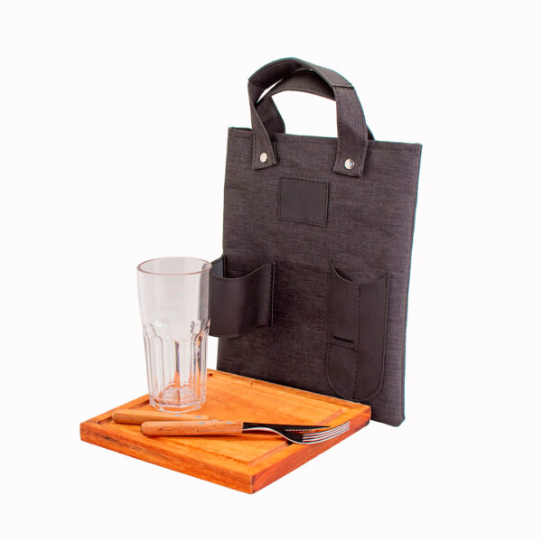 Porta Tablita Asado Simple x1 Cordura Negro Regalo Empresarial - Image 3