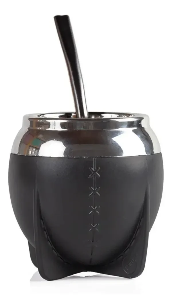 Mate Pampa Tradicional Negro Boca Cerrada