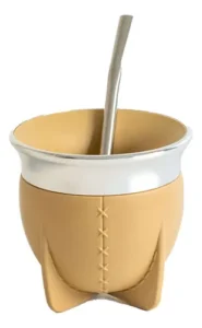 Mate Pampa Uruguayo Camionero Beige Boca Abierta Termico Pack x 24 Unid Exclusivo