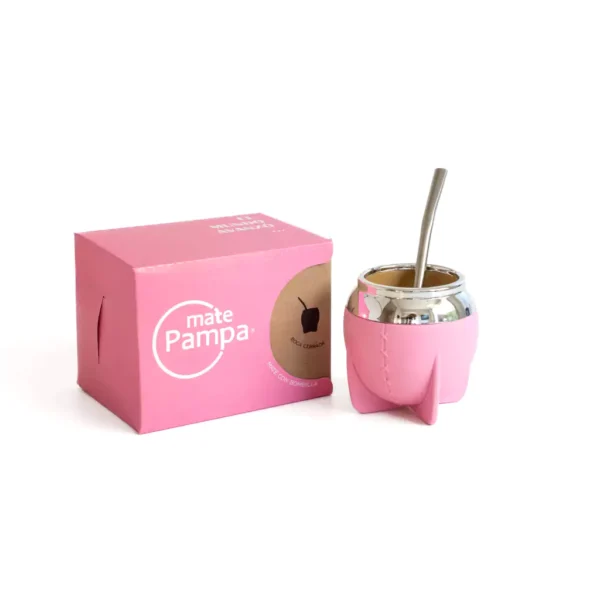 Mate Pampa Uruguayo Camionero Rosa Boca Cerrada Termico Pack x 24 Unid Exclusivo