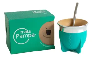 Mate Pampa Uruguayo Camionero Turquesa Boca Abierta Termico Pack x 24 Unid Exclusivo