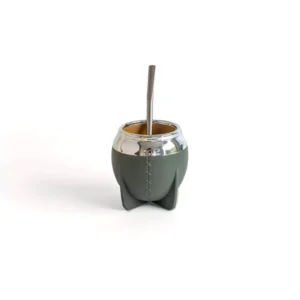 Mate Pampa Uruguayo Camionero Verde Oliva Boca Cerrada Termico Pack x 24 Unid Exclusivo