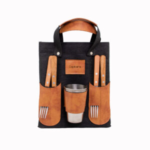 Porta Tablita Asado x2 Cordura Negro Regalo Corporativo
