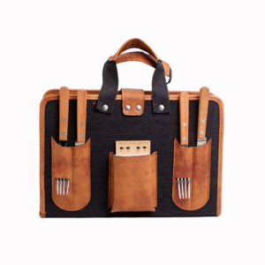 Porta Tablita Asado x4 Cordura Negro Regalo Empresarial