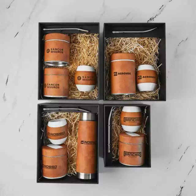 Set matero mayorista con packaging corporativo