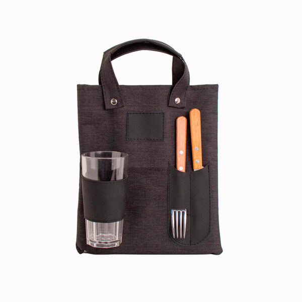 Porta Tablita Asado Simple x1 Cordura Negro Regalo Empresarial - Image 2