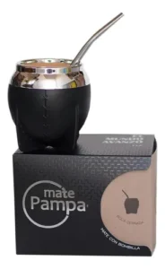 Mate Pampa Tradicional Negro Boca Cerrada