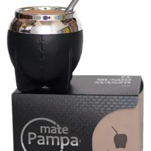 Mate Pampa Tradicional Negro Boca Cerrada