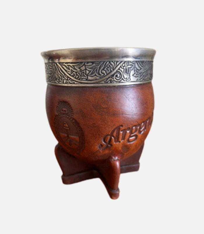 Mate pera doble aro detalle torneado