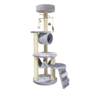 Rascador 3 Pisos Con Escalera 40*40*125