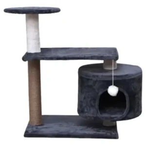 Rascador Tres Niveles Con Casa - H: 64 Cm
