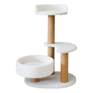 Rascador 3 Niveles Con Cama Y Pelota - H 71 Cm