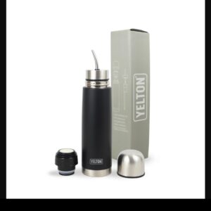 Termo Autocebante 500 ml 2 en 1 Yelton Negro