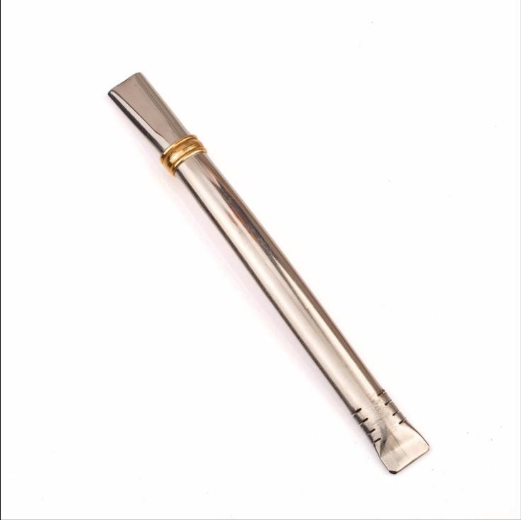 Bombilla Chata Corta Acero — mayorista de bombillas