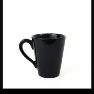 Taza Conica Negra Liso