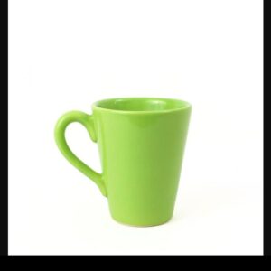 Taza Conica Verde Liso