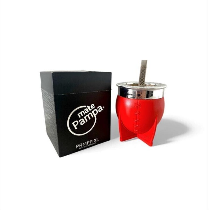 Mate Pampa XL con Bombilla Rojo - Madu