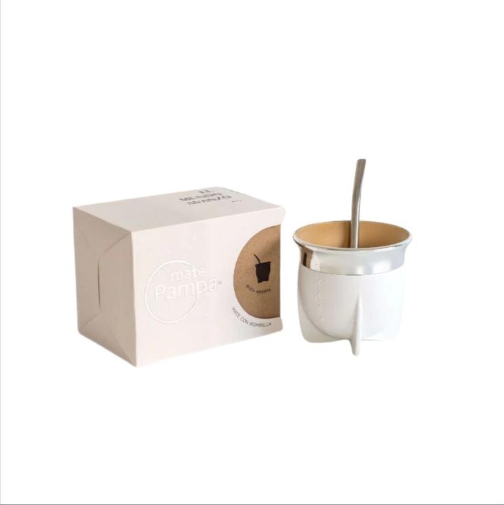 Mate Pampa Tradicional Blanco Ba - Madu