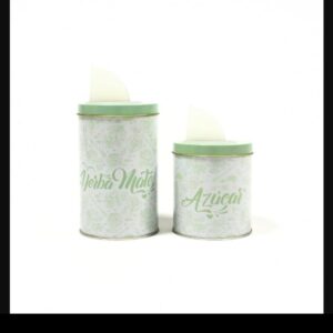 Par de Latas Ilustradas VERDE L83 2C