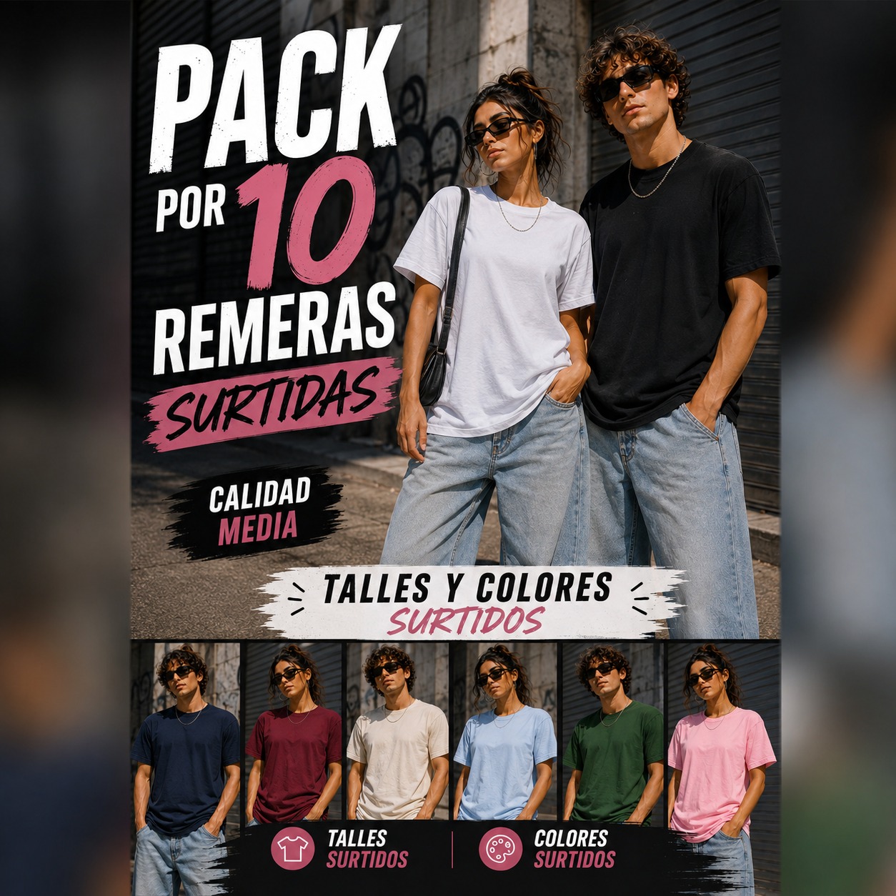Pack X10 Remeras