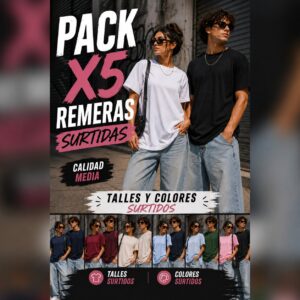 Pack X5 Remeras