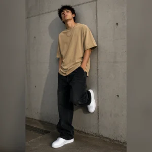 REMERA OVER BEIGE UNISEX