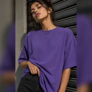 REMERA OVER VIOLETA UNISEX