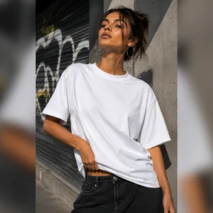 REMERA OVER BLANCA UNISEX