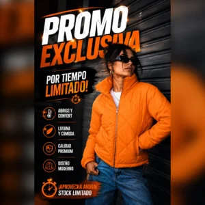 CAMPERA NARANJA IMPORTADA