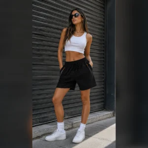 SHORT DEPORTIVO IMPORTADO NEGRO