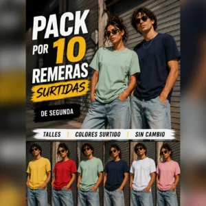 PACK X10 REMERAS OULET (remeras de segunda)