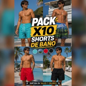 PACK X10 SHORTS DE BAÑO