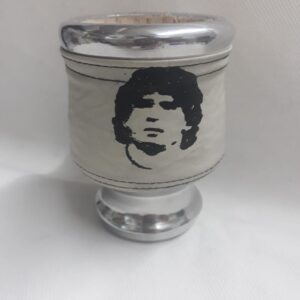 Mate de Madera y Alumio Forrado Maradona