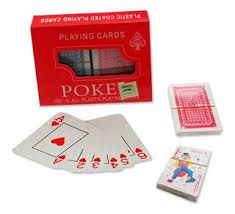 Naipe de Poker Plastificada
