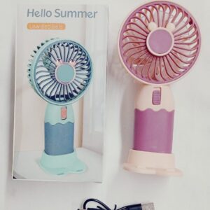 Ventilador de Mano C/Soporte Recargable