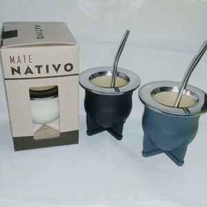 Mate Nativo C/Bombilla Saca Yerba y Caja de Presentacion
