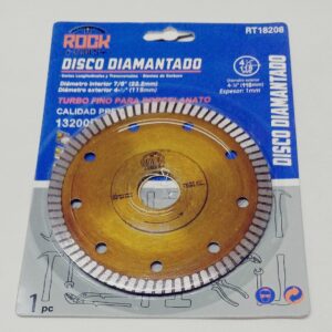 Disco Diamantado Turbo Fino Para Porcelanato 115mm Cod.208