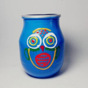 Mate de vidrio Pintado a Mano