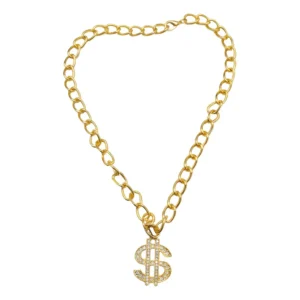 Cadena Con Chapita De Strass Brillo para Perros