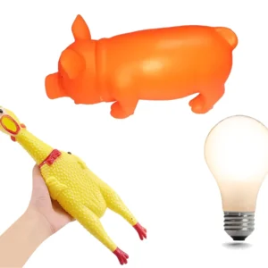 Gallina Y Chancho Grande Con Luz para Perros